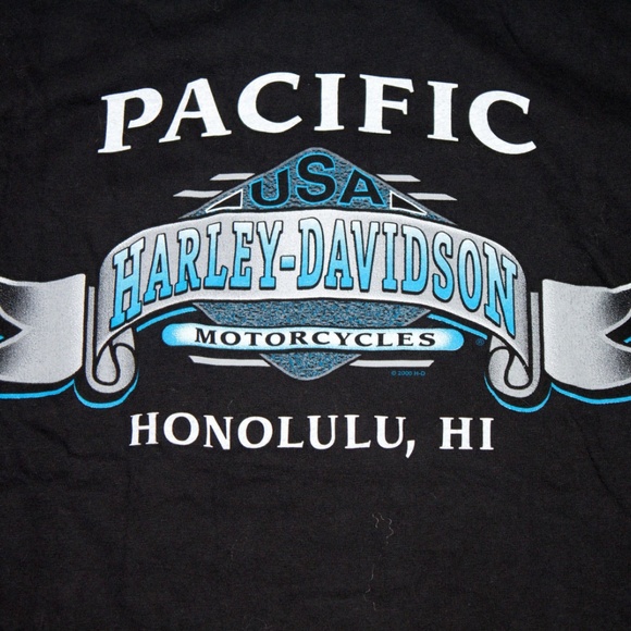 Harley Davidson Pacific Honolulu HI T Shirt Size M - Picture 4 of 6